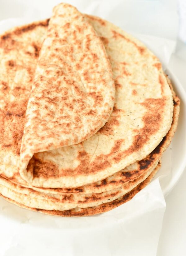 Soft ketogenic Coconut-Almond mix bread – gluten-free friendly , low-carb pita style bread/ tortilla wraps from Keto and Dough, healthy bread near me for sandwiches and snake's
