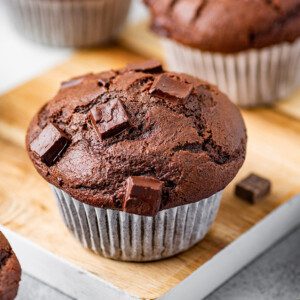 Rich muffins with gooey chocolate pieces in Doha